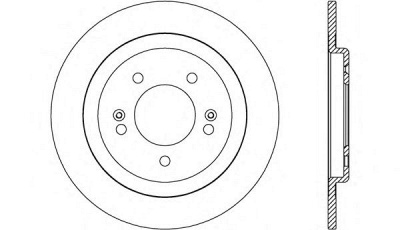 OPEN PARTS bda260510 -  Тормозной диск